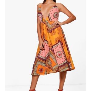 Boho Midi Dress - NEW WITH TAGS